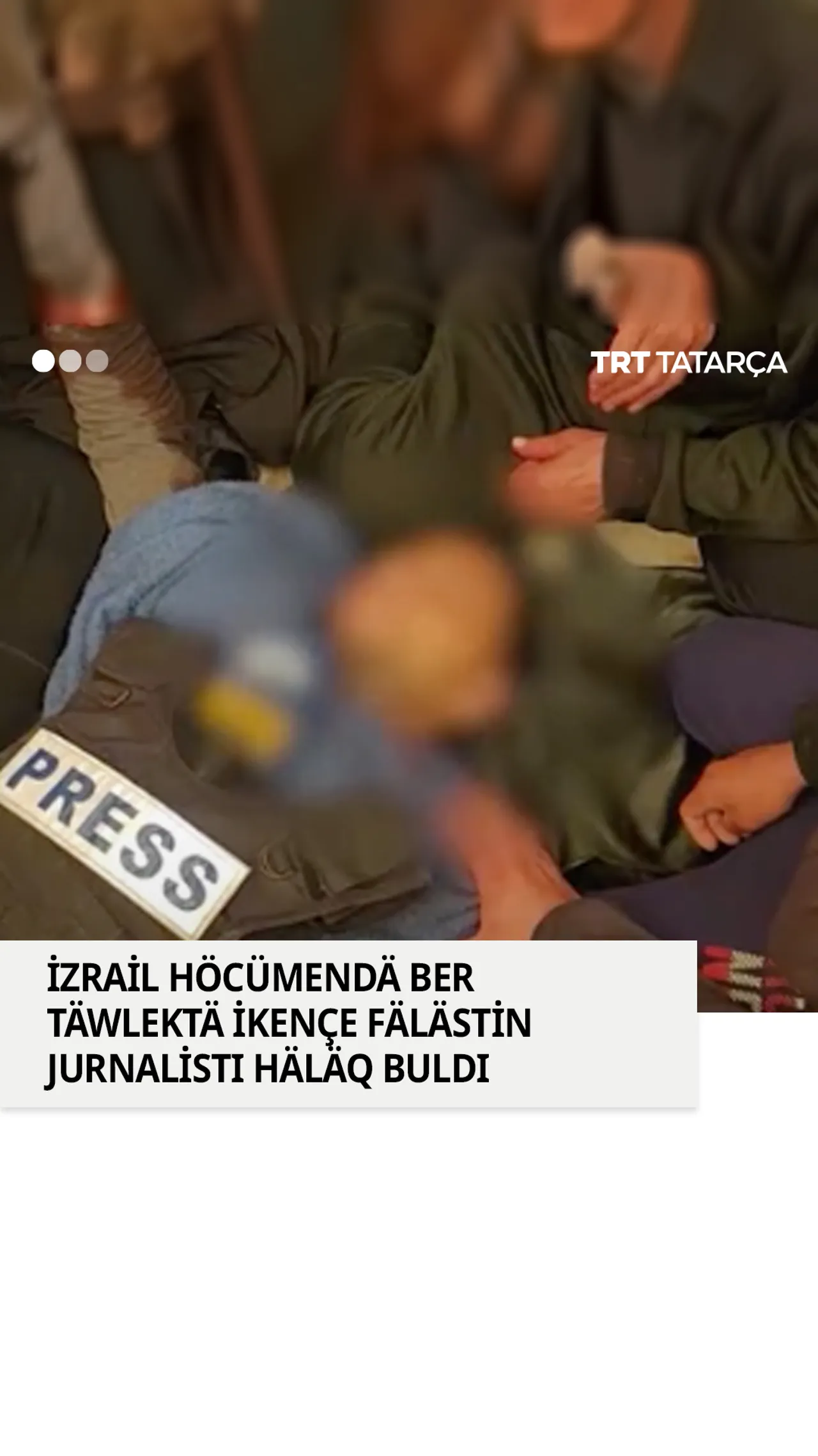 İzrail höcümendä ber täwlektä ikençe fälästin jurnalistı häläq bulğan